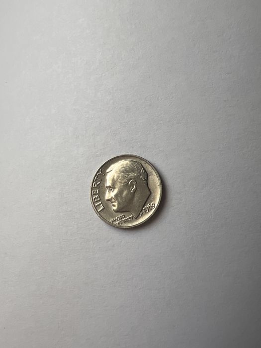 Monedă Roosevelt Dime din 1969