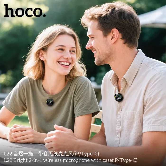 Hoco L22 — беспроводной микрофон с кейсом. Есть доставка