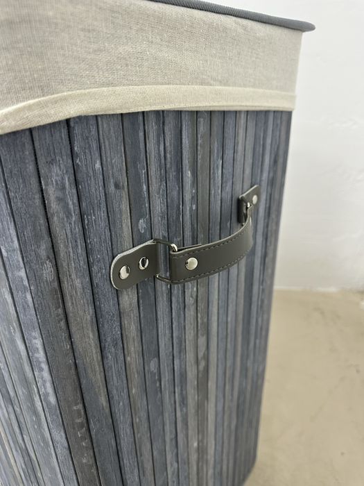 Кош за пране HOMCOM, бамбуков, 100L
