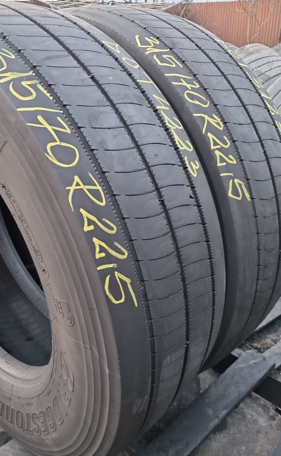2 Anvelope Camion (DIRECȚIE) Bridgestone 315/70 R22.5 M/S DOT4223