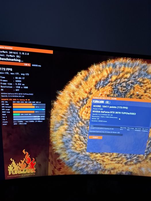 Placa video RTX 3070 TI 8GB Gigabyte OC