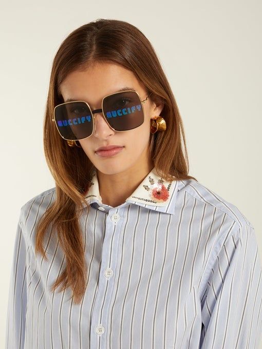 Слънчеви очила Gucci Guccify