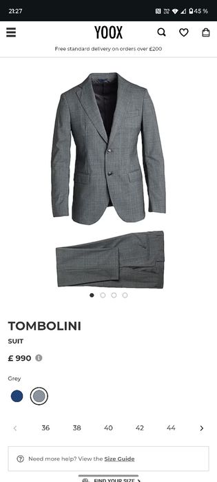 Costum elegant fabricat in Italia