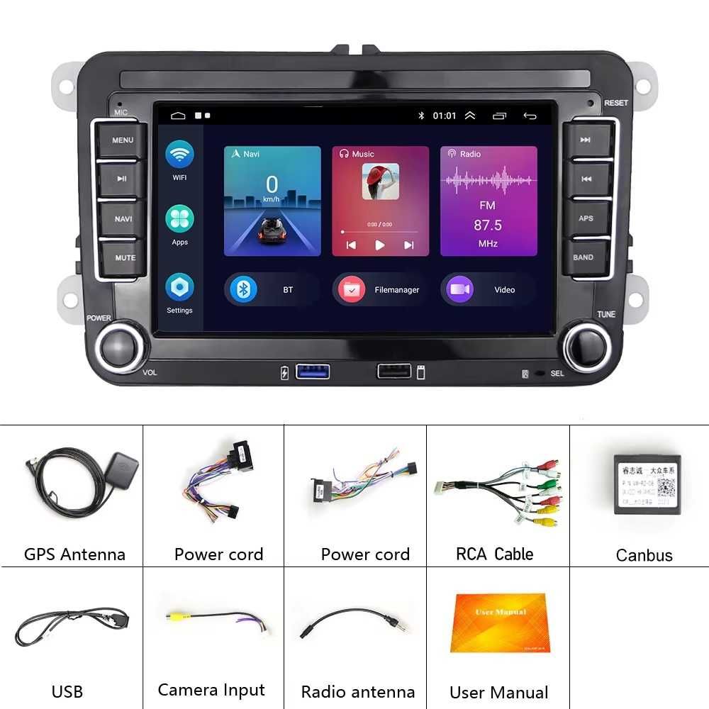 Мултимедия VW volkswagen навигация Golf 5 6 passat Seat Skoda Android