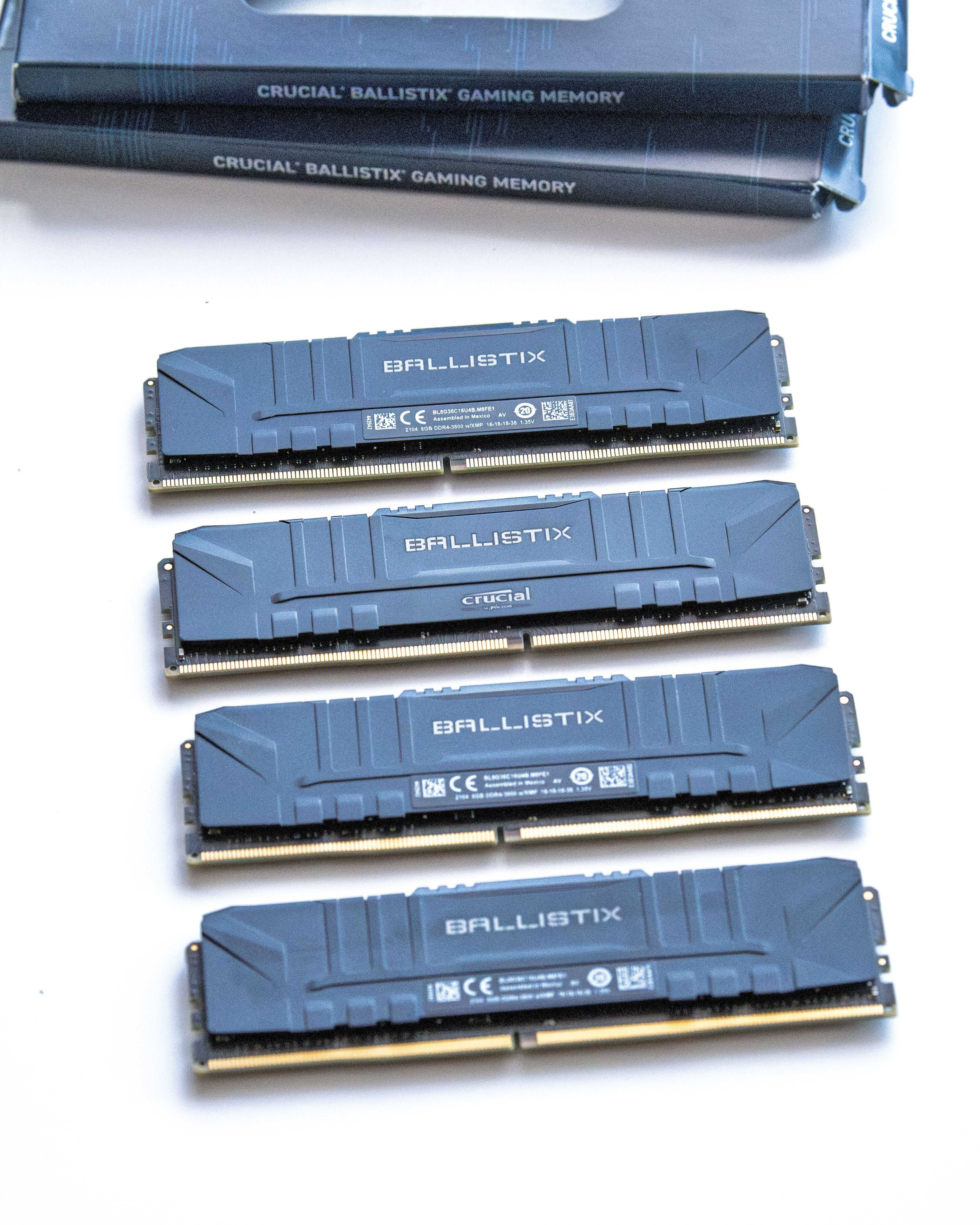 2 комплекта Crucial Ballistix RAM 16GB (2x8GB) DDR4 3600MHz CL16