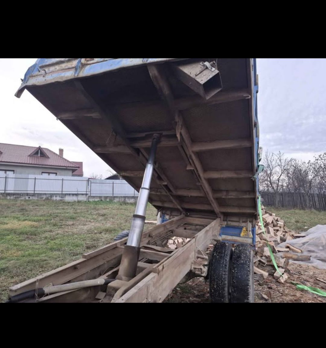 Remorcă  8 tone basculabila punte dubla