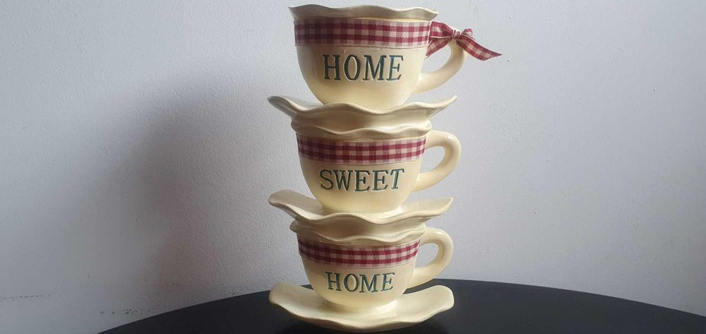 Unicat Decor bucatarie,statueta CERAMICA cesti cafea , design deosebit