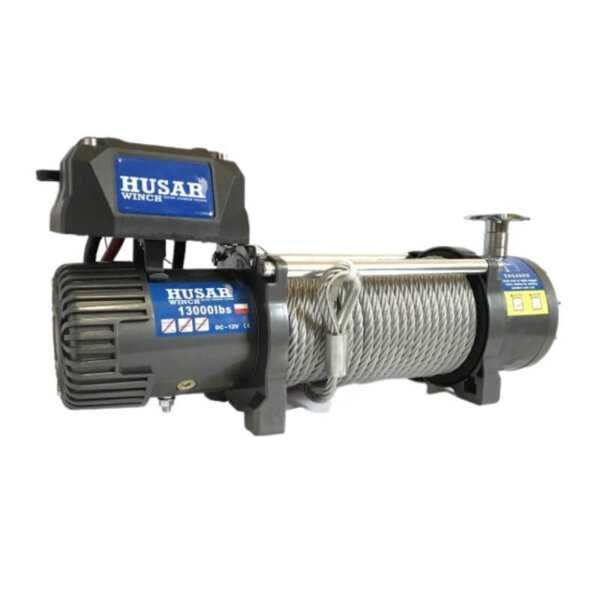 Troliu cu cablu de otel  12V Husar Winch 13000lbs (5897kg)