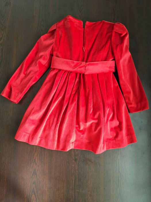 Коледен сет "Mayoral" 2-4 г. 104 см.Рокля,Обувки,Чорапи,Диадема,Шнола