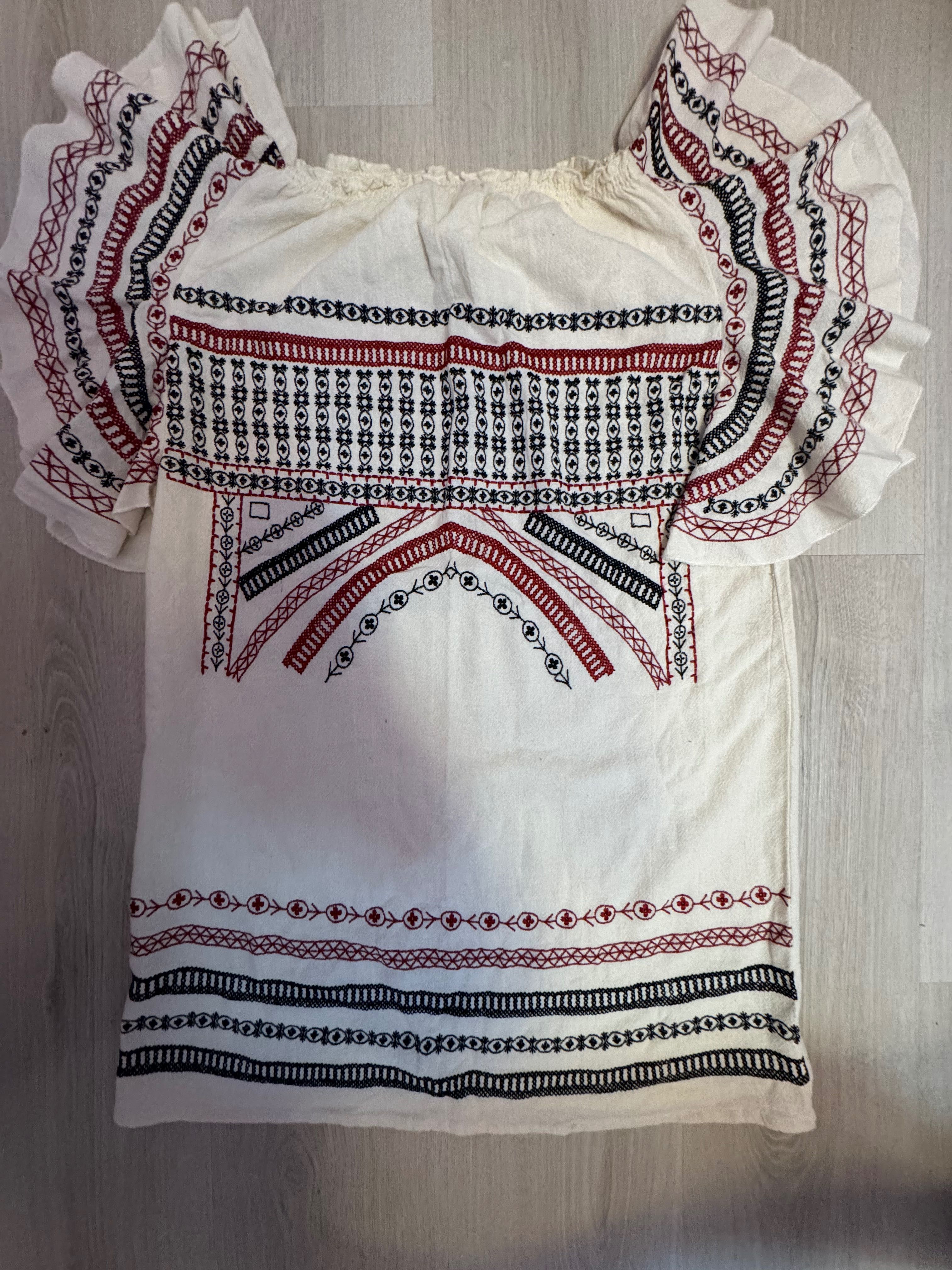 Rochie bluza Zara cu motive etno