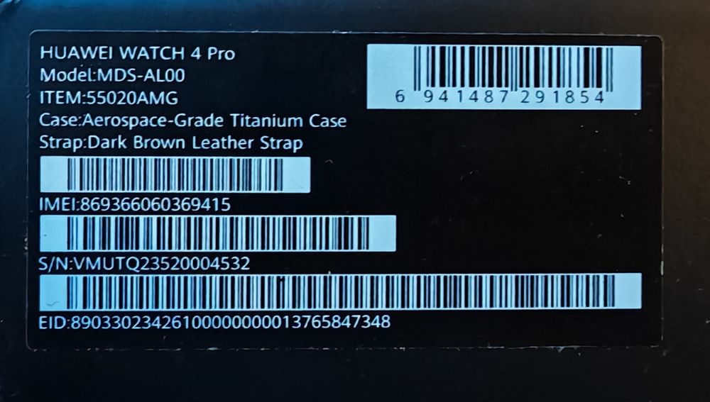 Huawei watch 4 pro esim