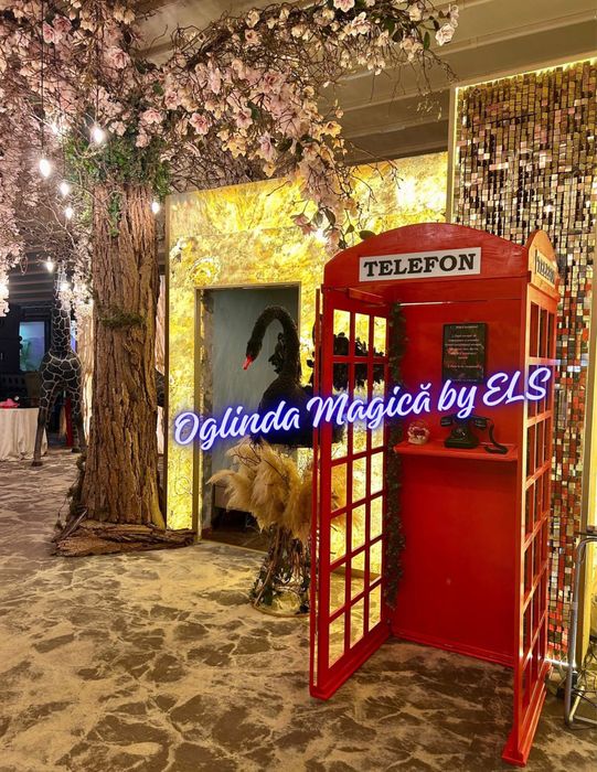 Oglinda Cabina Foto Artificii Cabina Telefonica Fum Greu Baloane Tort