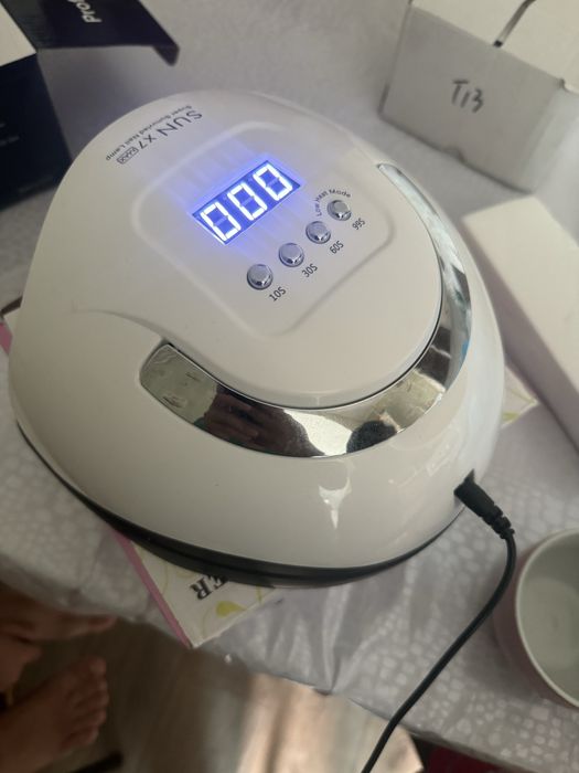 набор для маникюра с аппаратом лампа