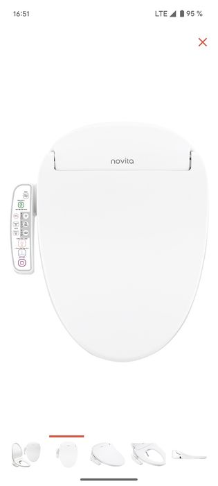 Сиденье Novita электронное биде N330AS COMPACT
