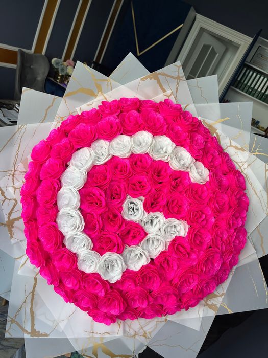 Buchet 101 trandafiri sapun accesorii stitch angel fluturasi ursuleti