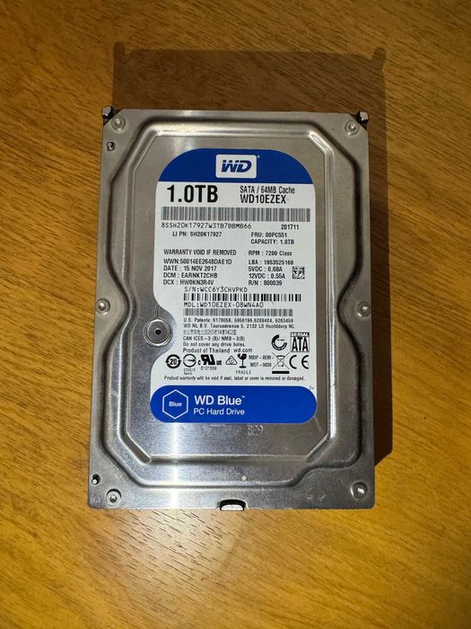 Hard disk Western Digital Blue 1TB, 7200rpm, 64mb cache, Sata III