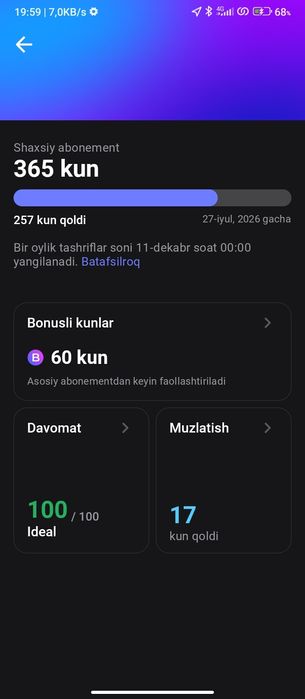1FIT aboniment sotiladi