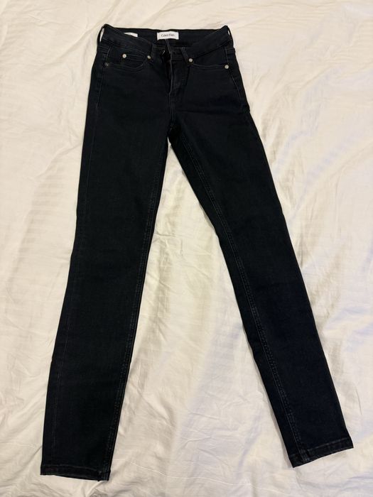 Blugi skinny talie medie Calvin Klein