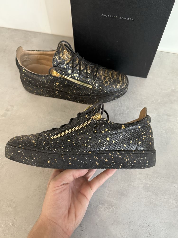 Giuseppe Zanotti Crocodile limited edition Gold/Black, Мъжки обувки!!!