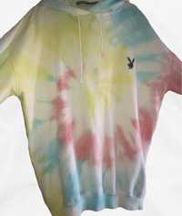 Hanorac oversized tie dye Playboy x Missguided (EDIȚIE LIMITATĂ)