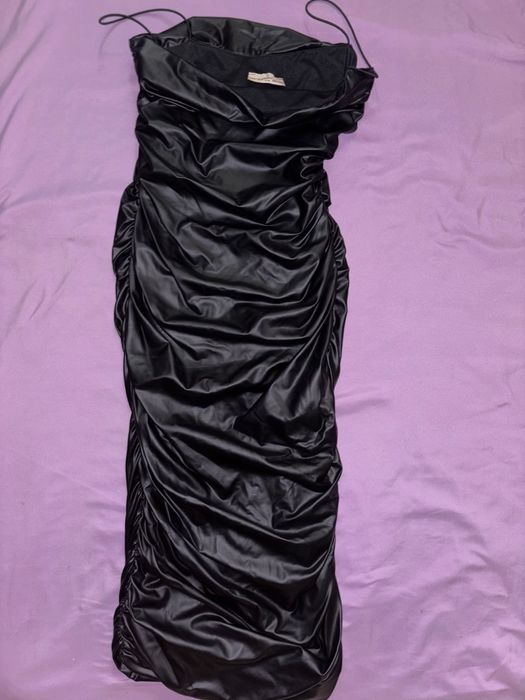 Кожанное платье.