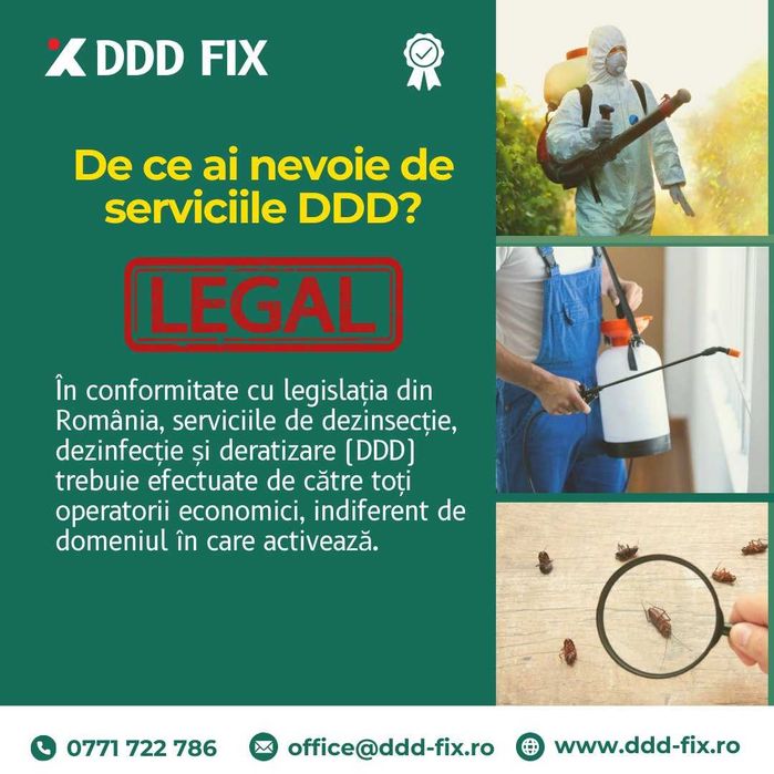 Oferim servicii Dezinsectie si Deratizare in Bucuresti si Ilfov