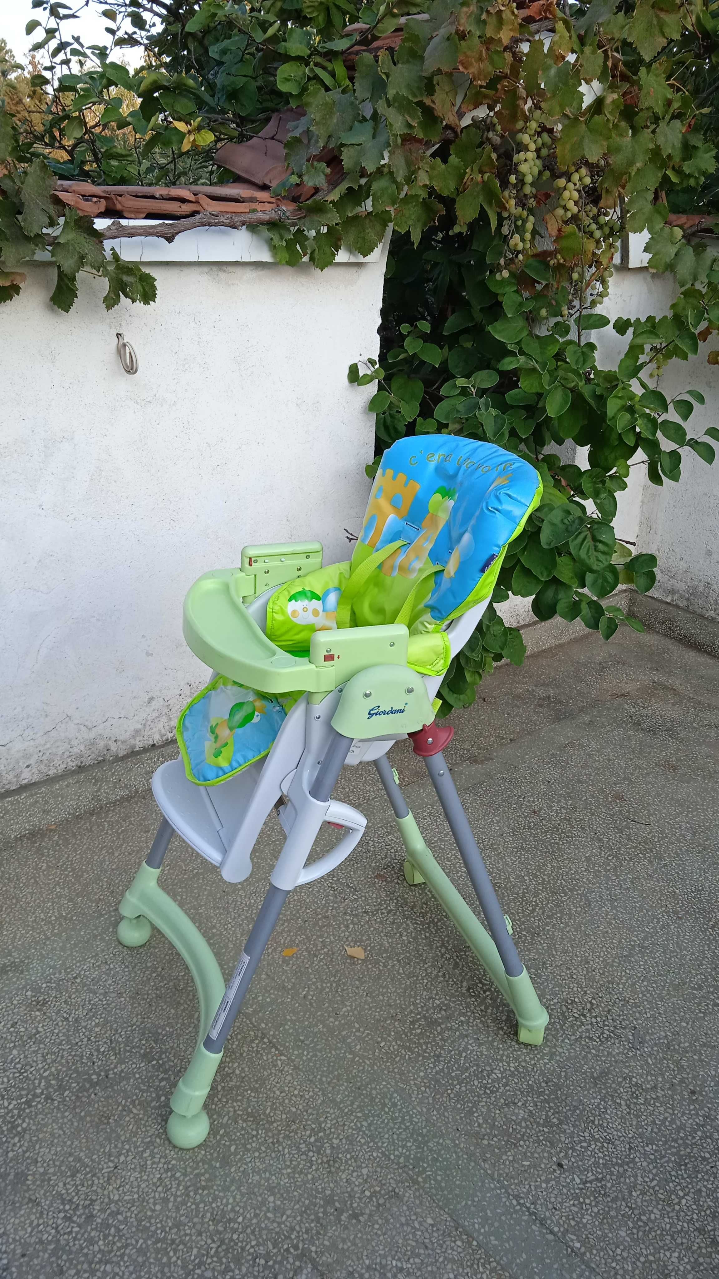 Детско бебешко столче стол за хранене Giordani Pappa Comfort