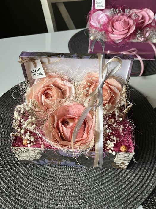 Букет от хартиени рози ръчна изработка