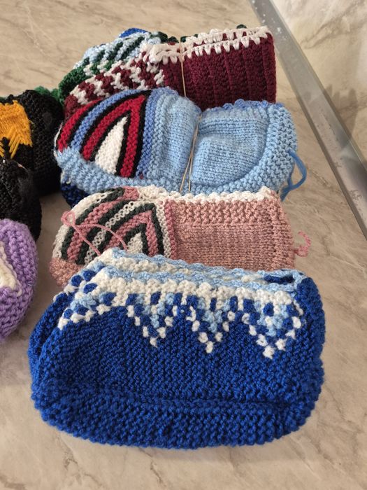 Ръчно плетени дамски терлици