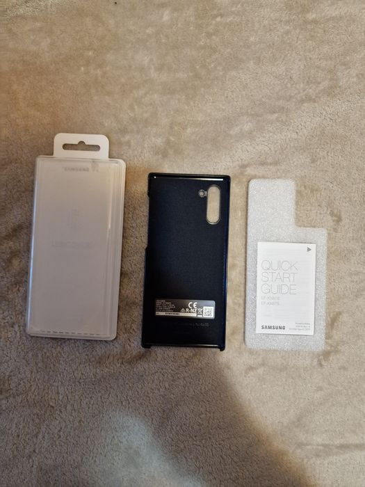 Husa Samsung Galaxy Note 10 Led Cover Black Original nou