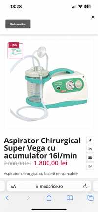 Vand aspirator chirurgical secretii