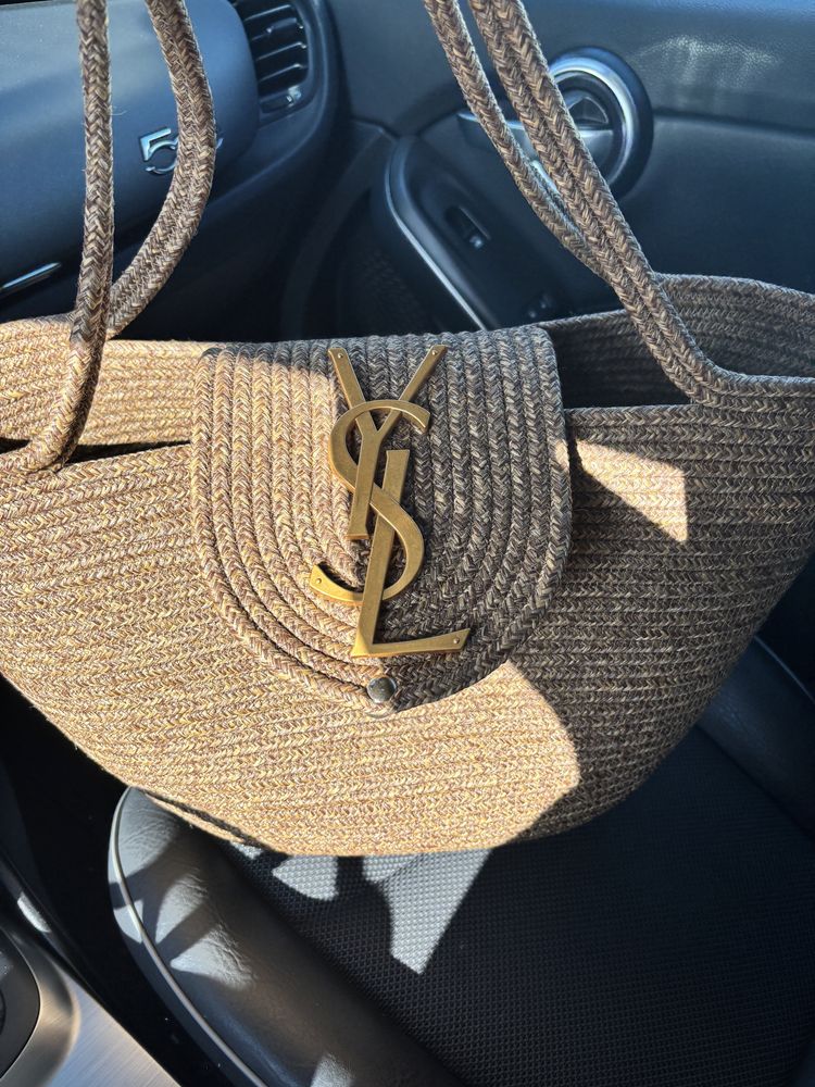 Чанта кошница плажна чанта YSL
