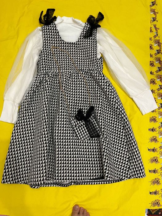 Двойка сарафан и водолазка на осень