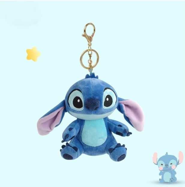 2в1 Плюшена играчка Ключодържател Стич Stitch, 15см