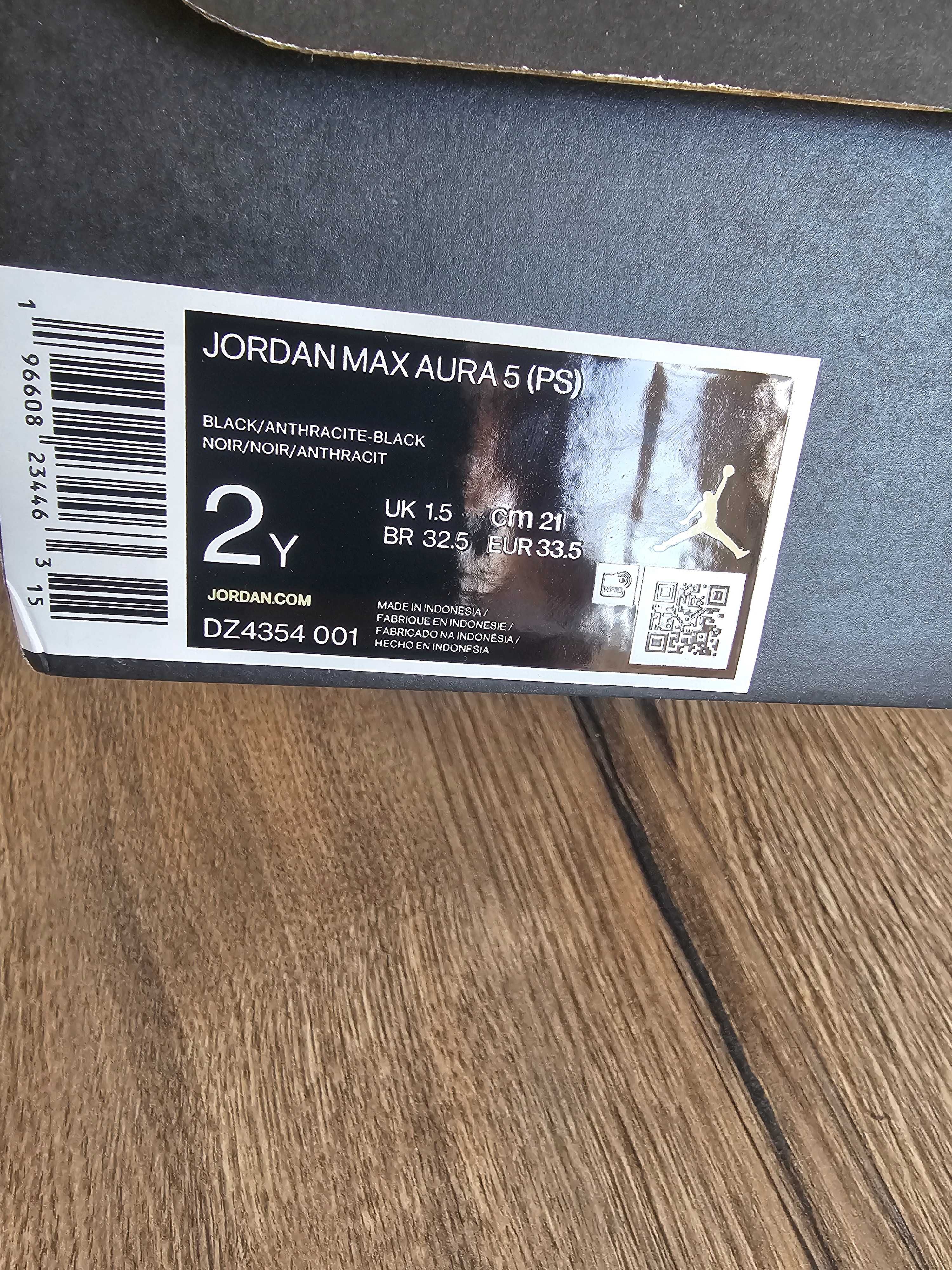 Детски маратонки Air Jordan Max Aura 5, номер 33.5