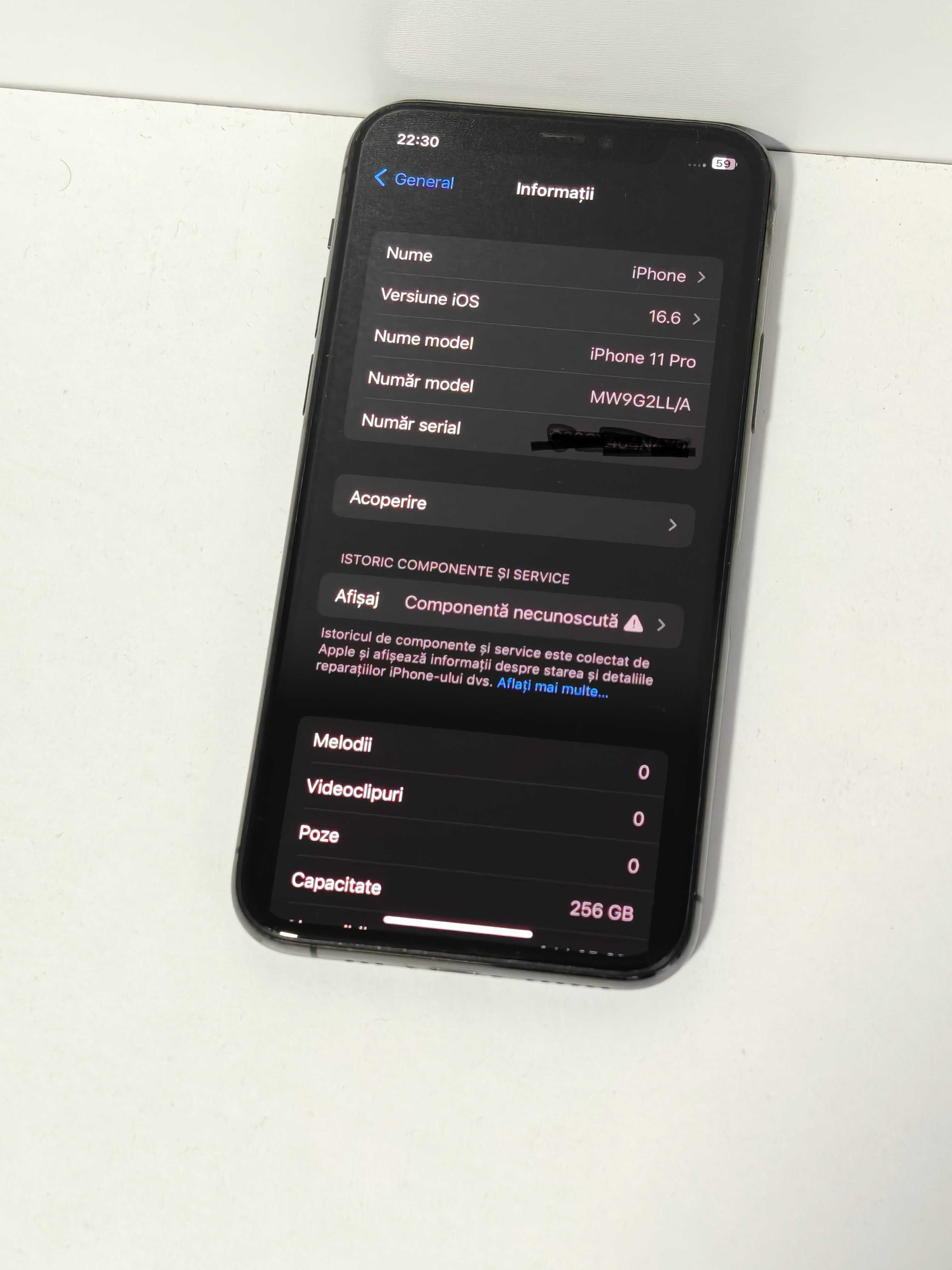 iPhone 11 Pro, Stocare 256 Gb, baterie 85%