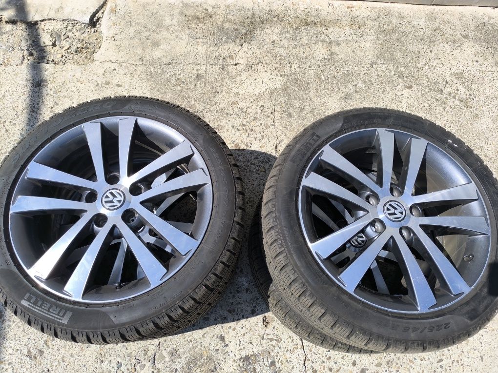 Jante 17 bicolore  vw GTI , anvelope iarna