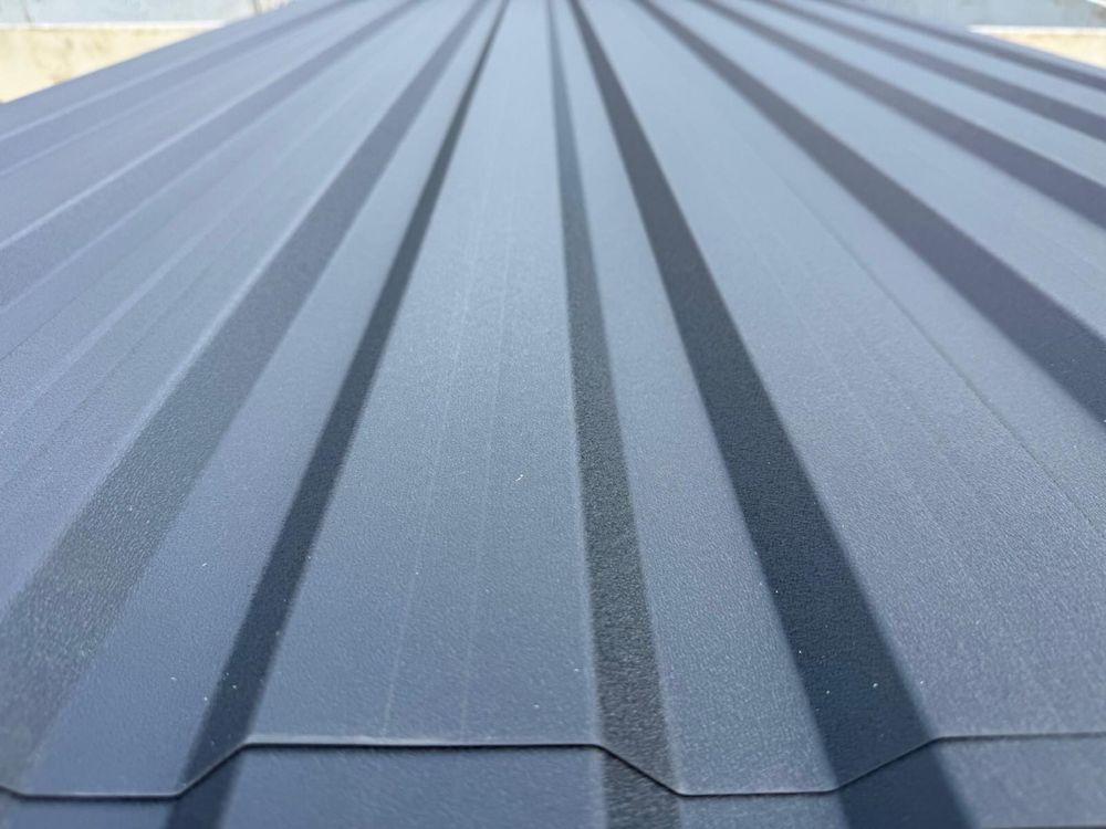 Tablă Cutată T18 RAL 7016 gri antracit 0,5mm 6m lungime Gard Fațadă