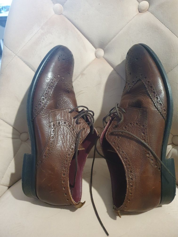 Pantofi piele oxford maro 42 Next