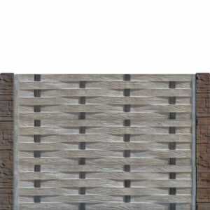 Panou gard beton inaltime 1,5 m, cu stalpi cu model