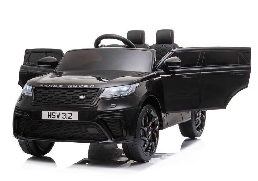 Mașinuță electrică Range Rover copii, 12V, 2x45W, piele eco, negru
