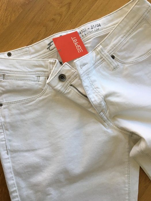 jeans alb Esprit CA 94107 21/04, pentru femei, nou, cu eticheta