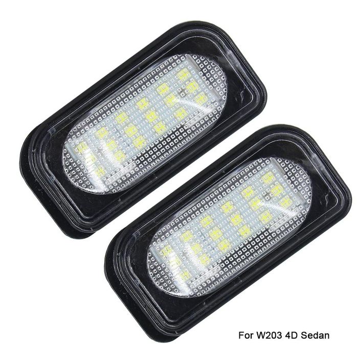 Плафони LED 3027-9 за регистрационен номер 2бр. за Mercedes Benz C-Cla