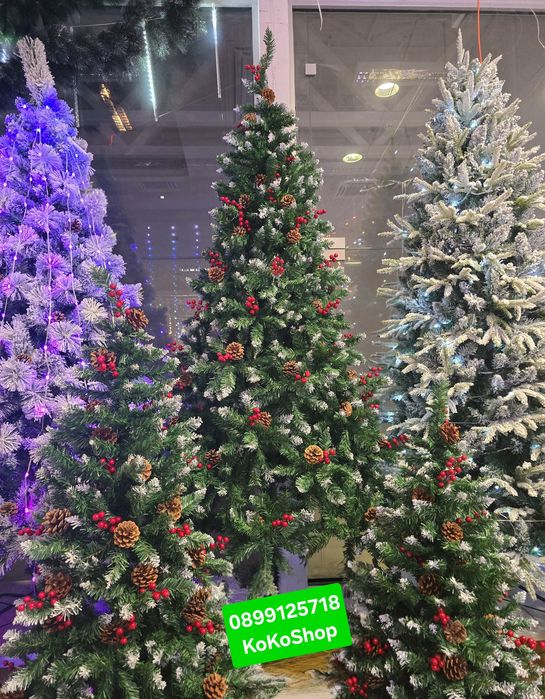 Елха с шишарки и плодове/изкуствена елха/Коледна елха