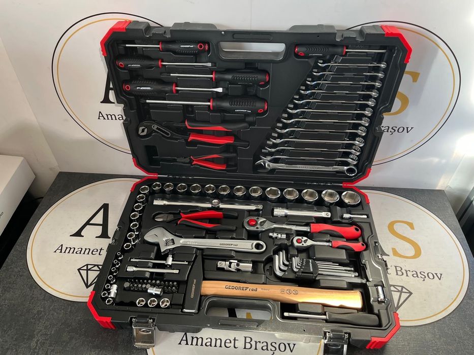 Trusa scule chei tubulare clichet Gedore 100 buc R4600 3100