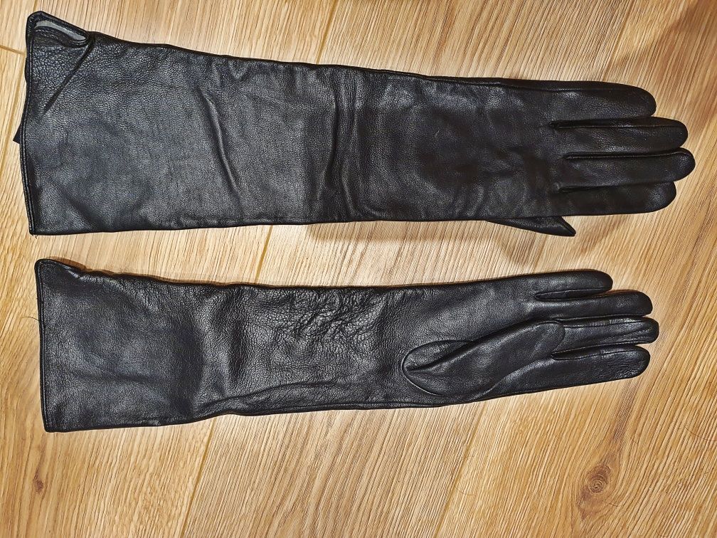 Дълги ръкавици черни