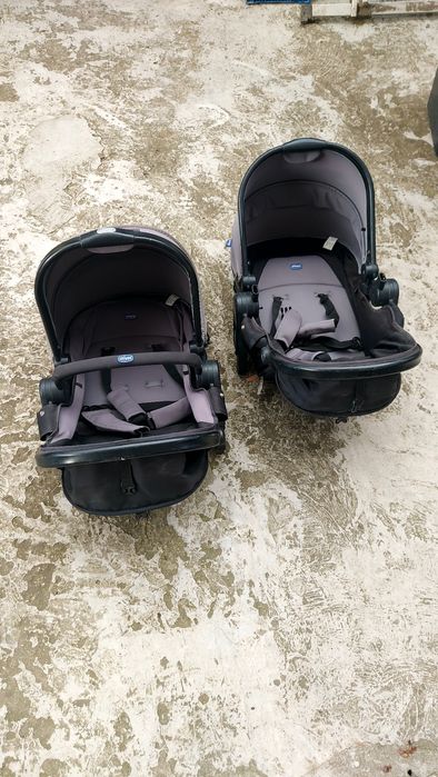 Carucior gemeni Chicco Fully Twin, Stone