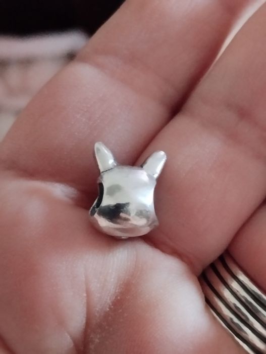 Charm din argint iepure dințat