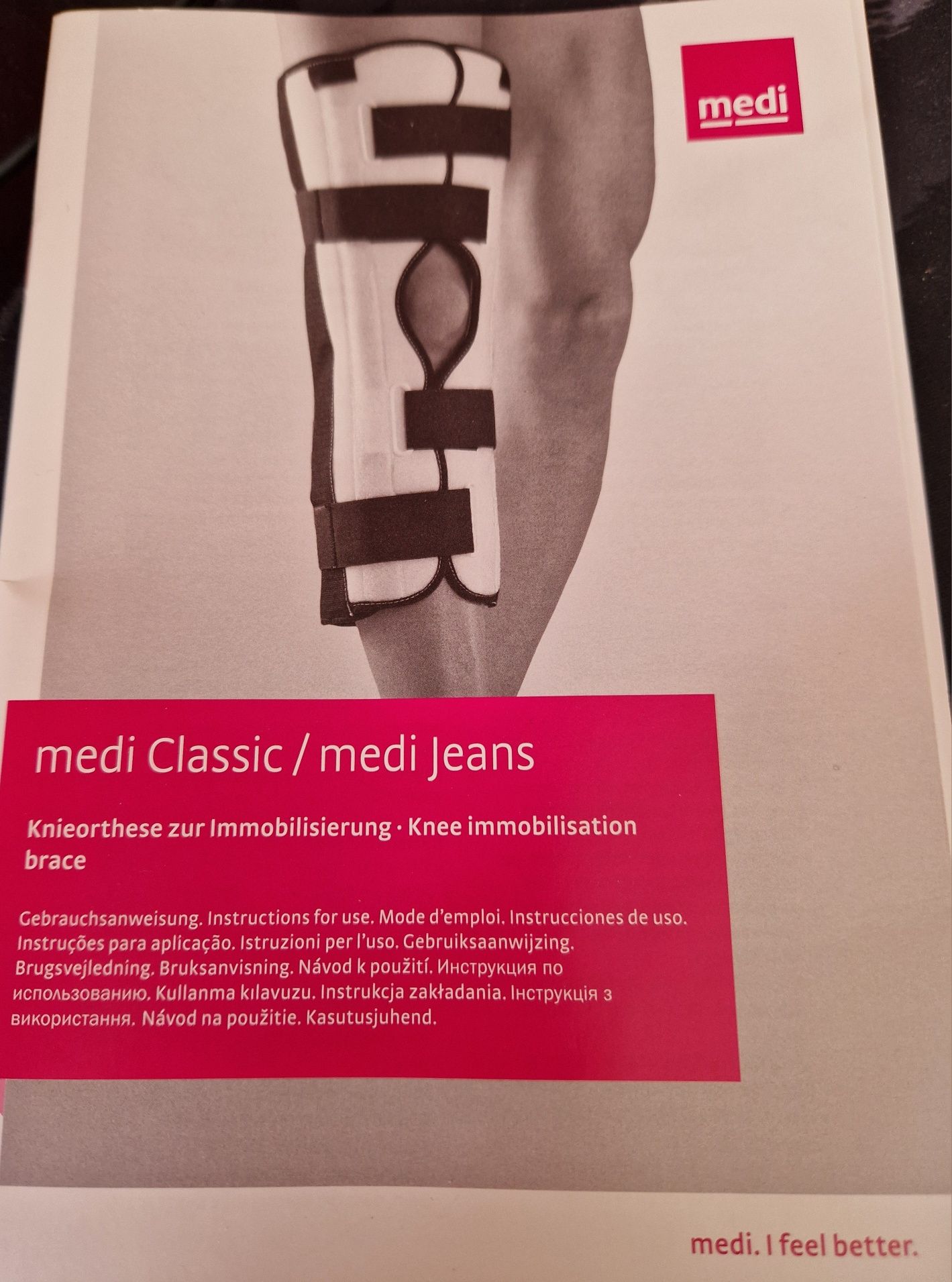 Шина за обездвижване на коляно - medi Classic / medi Jeans

• Изключи