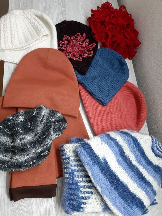 Шапки,шарфы,снуд,бактус,берет